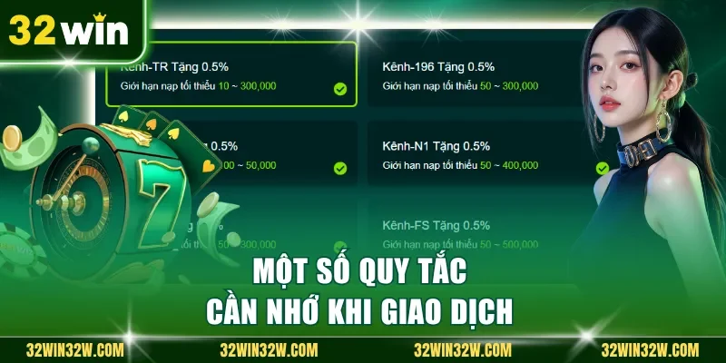 Một số quy tắc cần nhớ khi giao dịch